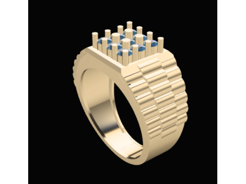 GENTS DIAMOND RING 3Dモデル