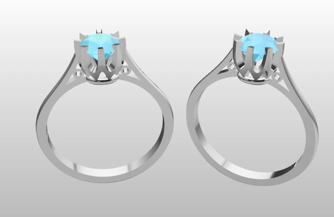 LADIES WEDDING RING 3D Model .c4d .max .obj .3ds .fbx .stl .blend 
