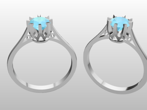 LADIES WEDDING RING 3D Модель