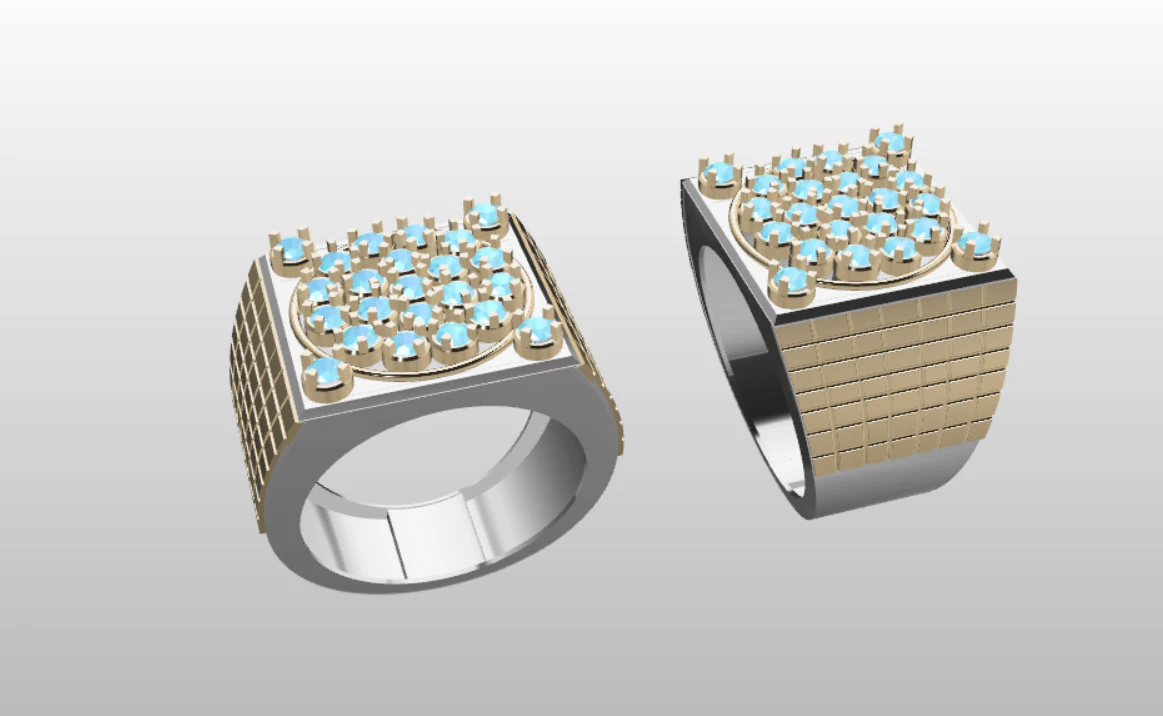 PREMIUM GENTS RING 3D Model .c4d .max .obj .3ds .fbx .stl .blend 