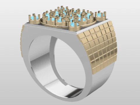 PREMIUM GENTS RING 3D Model