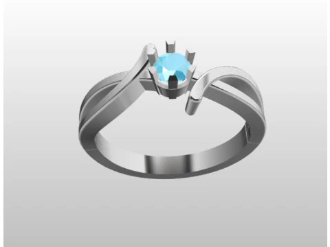 レディース結婚指輪 3Dモデル