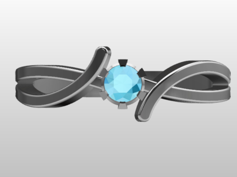 LADIES WEDDING RING 3Dモデル