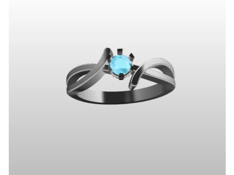 レディース結婚指輪 3Dモデル