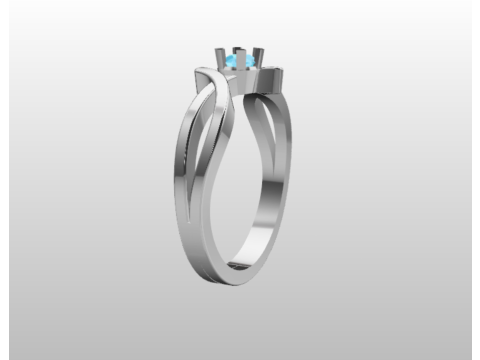 LADIES WEDDING RING 3Dモデル
