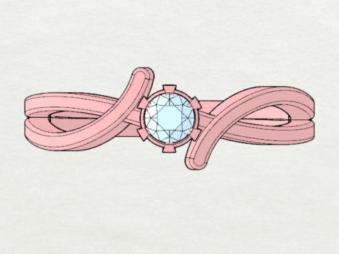 LADIES WEDDING RING 3Dモデル