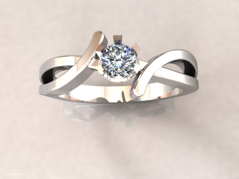 LADIES WEDDING RING 3D Model