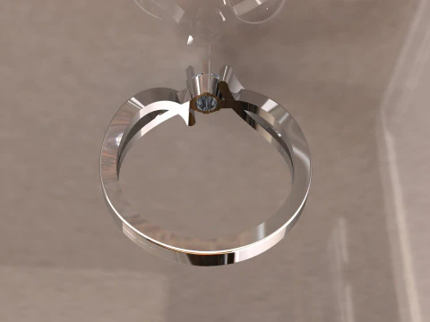 レディース結婚指輪 3Dモデル