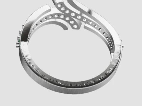 LADIES WEDDING RING 3D Model
