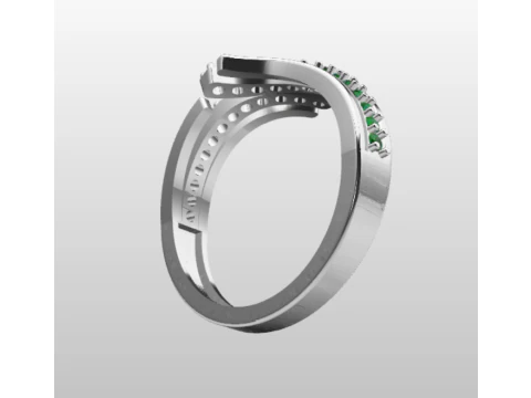 LADIES WEDDING RING 3D Model
