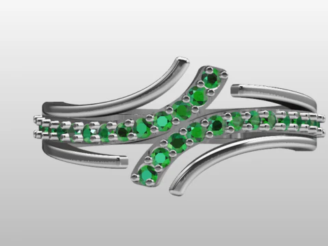 LADIES WEDDING RING 3D Model