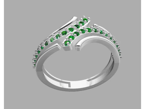 LADIES WEDDING RING 3D Model
