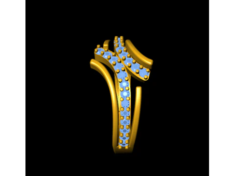 LADIES WEDDING RING 3D Model