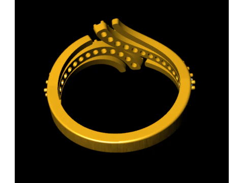 LADIES WEDDING RING 3D Model