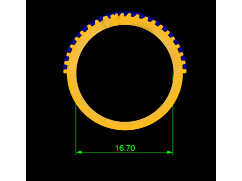 LADIES WEDDING RING 3D Model