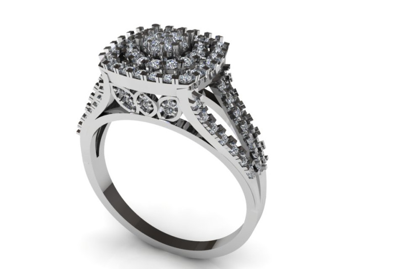 Beautiful Ladies Ring 3D 모델 .c4d .max .obj .3ds .fbx .stl .blend
