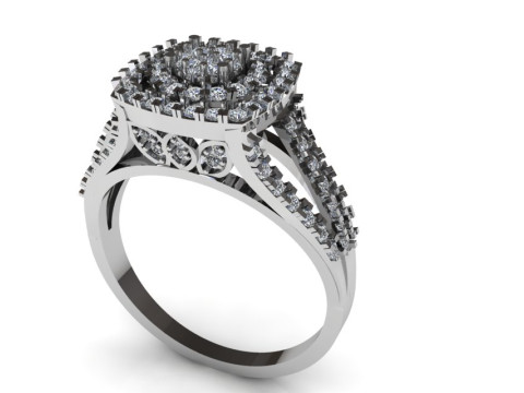 Beautiful Ladies Ring 3D-Modell