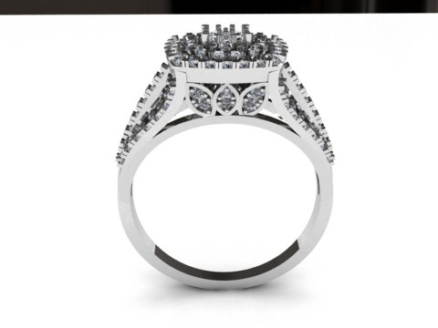 Beautiful Ladies Ring 3D 모델