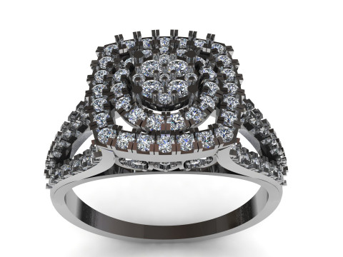 Beautiful Ladies Ring 3D 모델