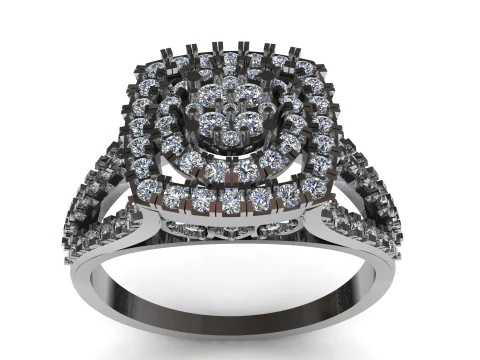 Beautiful Ladies Ring 3D Model