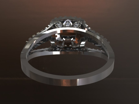 Beautiful Ladies Ring 3D 모델