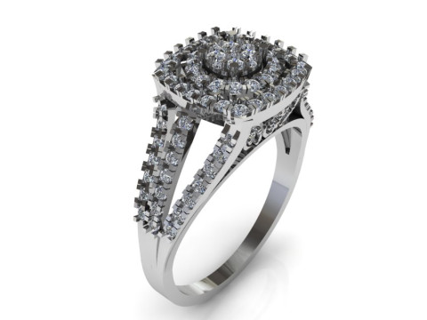 Beautiful Ladies Ring 3D 모델