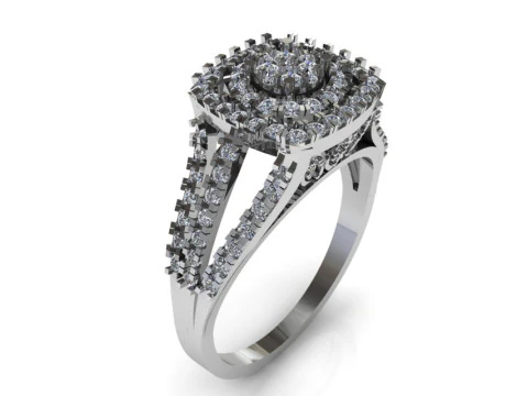 Beautiful Ladies Ring 3D Model