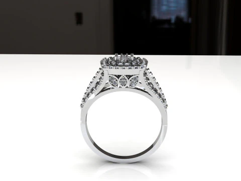 Beautiful Ladies Ring 3D Model