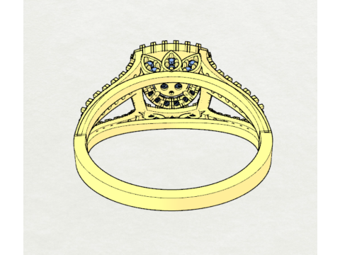 Beautiful Ladies Ring 3D 모델