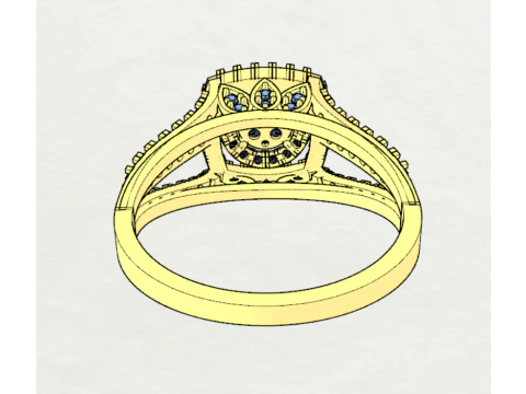 Beautiful Ladies Ring 3D Model