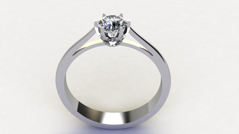 Ladies Premium Diamond Ring 3D 모델 .c4d .max .obj .3ds .fbx .stl .blend