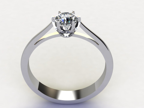 Ladies Premium Diamond Ring 3D Model