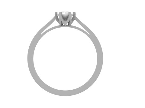 Ladies Premium Diamond Ring 3D 모델