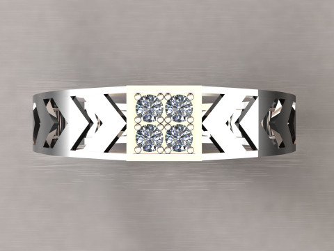 LADIES PREMIUM DIAMOND RING 3Dモデル