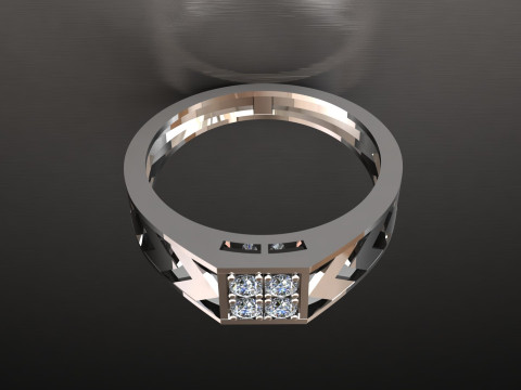 LADIES PREMIUM DIAMOND RING 3Dモデル