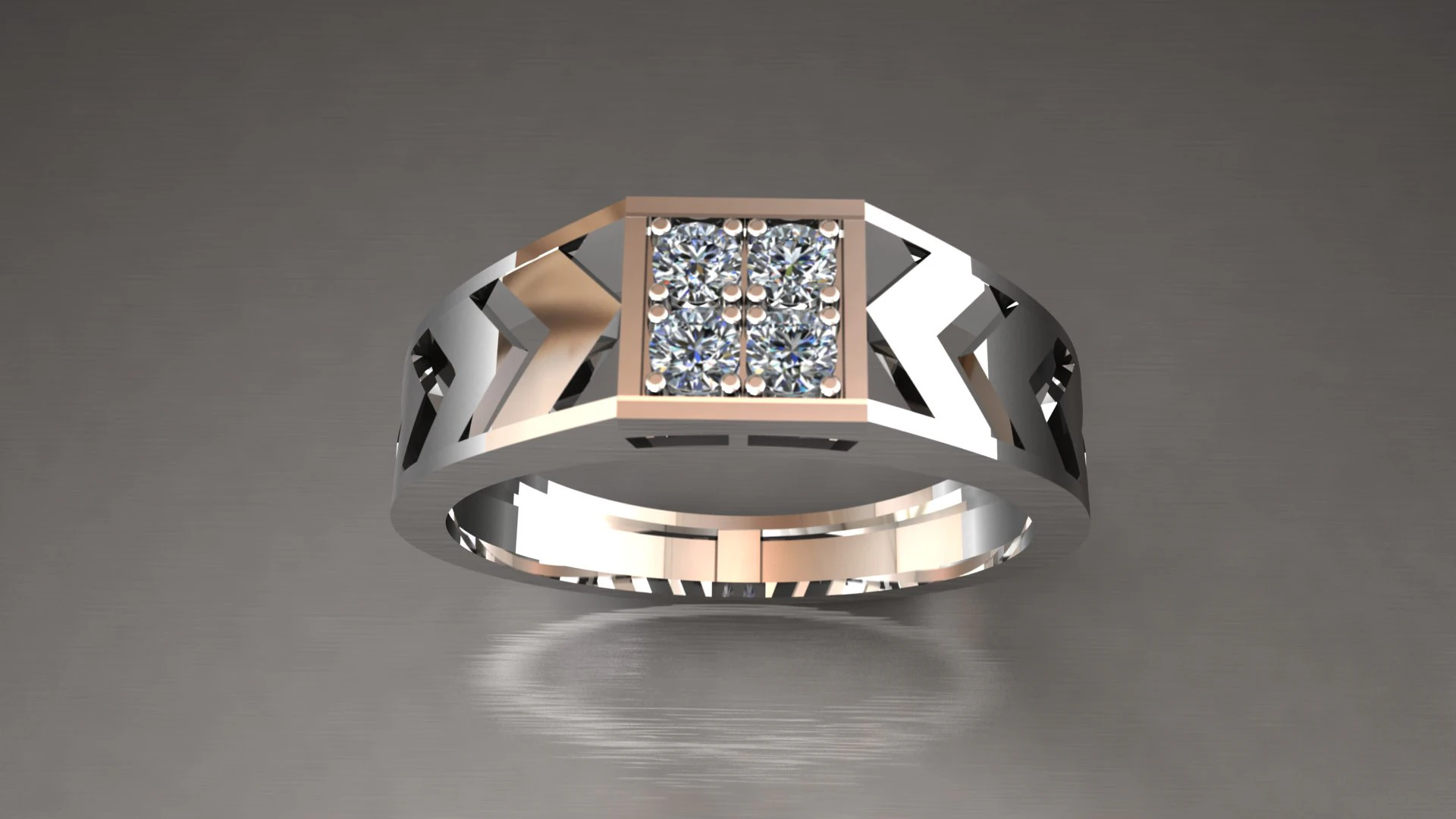 LADIES PREMIUM DIAMOND RING 3D Model .c4d .max .obj .3ds .fbx .stl .blend