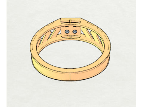 LADIES PREMIUM DIAMOND RING 3Dモデル
