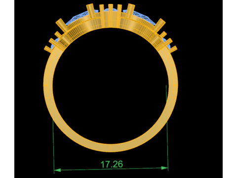 BEAUTIFUL DIAMOND RING 3D Model