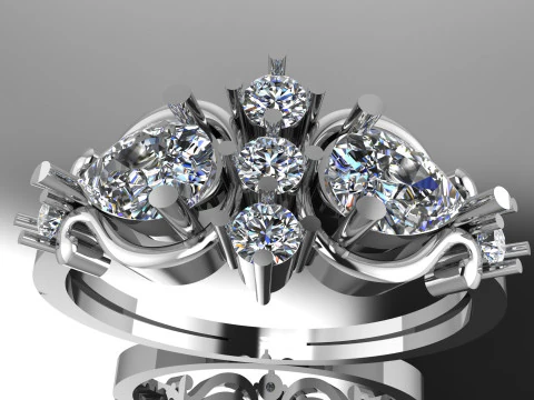 BEAUTIFUL DIAMOND RING 3D Model