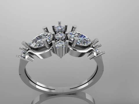 BEAUTIFUL DIAMOND RING 3D Model