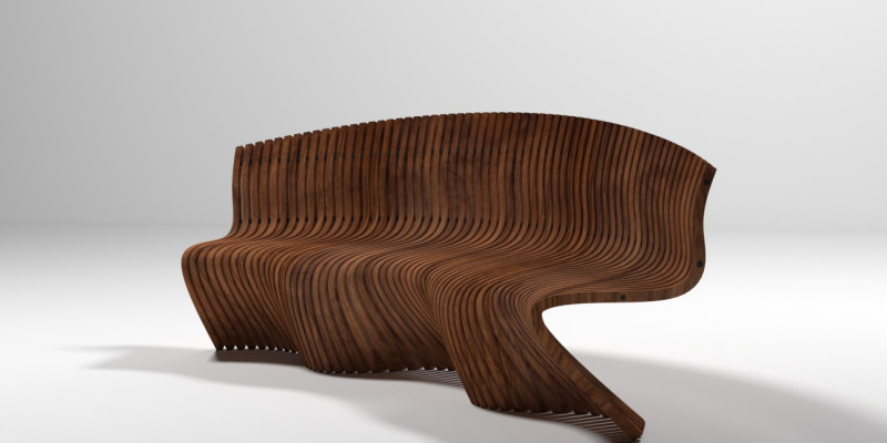 Organic bench Modelo 3D .c4d .max .obj .3ds .fbx .stl .blend