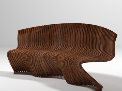 Organic bench 3Dモデル