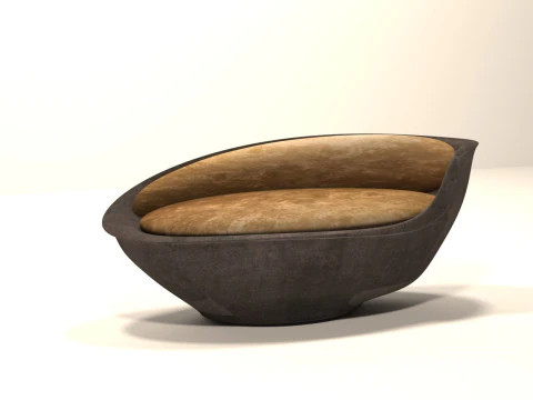Organiczna sofa Model 3D