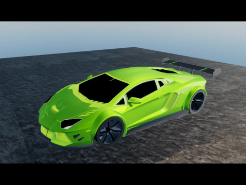 绿色赛车 3D 模型