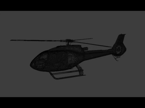 ローポリヘリコプター 3Dモデル