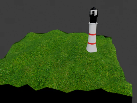 Faro a basso poli Modello 3D