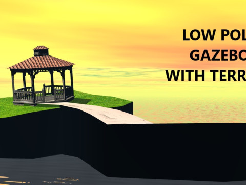 Low Poly Gazebo 3Dモデル