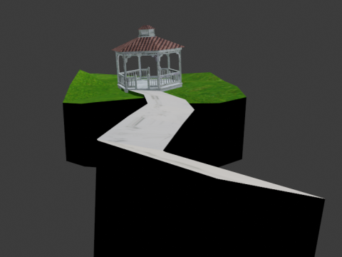 Low Poly Gazebo 3Dモデル