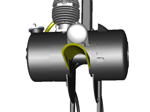 Solex engine model 14 3D Print Model