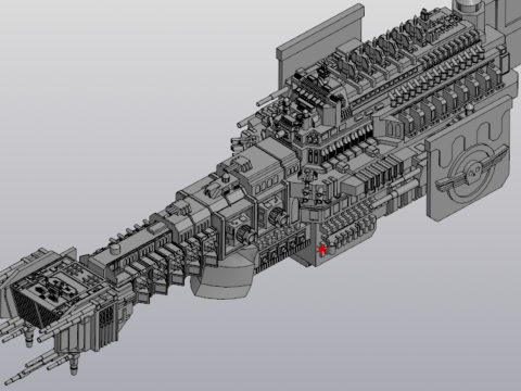 Space Marine combat armored vehicle wfkrfiuk 40000 3D 模型